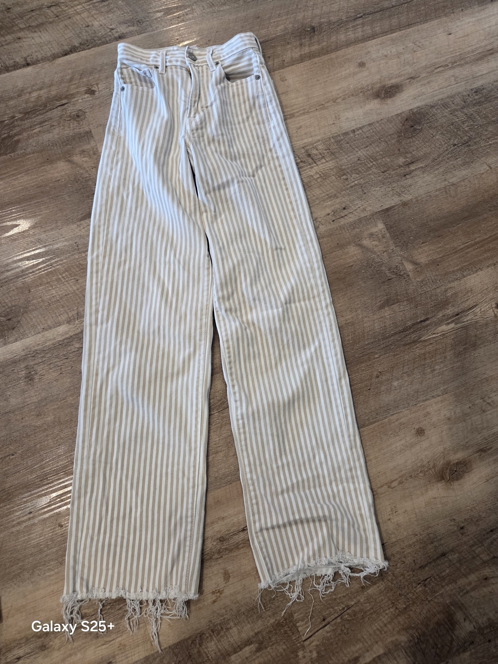 Hidden Los Angeles, Size 22 Waist, Summer Striped Flare Bell Bottom Jeans